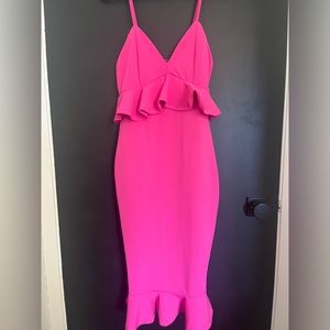 Pink Midi Spring Dress